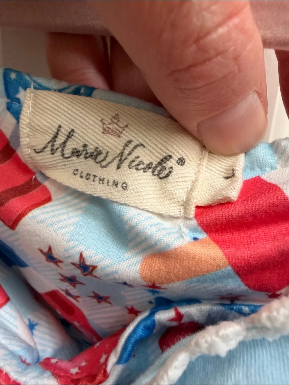 Marie Nicole 4T L Red White Blue Girls 4th of July Patriotic Popsicle Dress